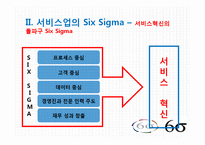 [서비스운영] 국내 서비스업 SIX SIGMA(6시그마, 식스시그마) 도입 성공,실패 사례-7
