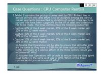 [프로세스 공학] case 분석 - CRU computer rentals-4
