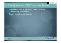 [프로세스 공학] case 분석 - CRU computer rentals-5