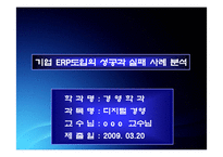 ERP 성공 실패사례 개요-1