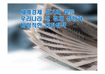 세계경제 위기에 따른 우리나라 현 경제 상황과 바람직한 통화정책-1
