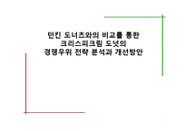 던킨 도너츠와의 비교를 통한 크리스피크림 도넛의 경쟁우위 전략 분석과 개선방안-1