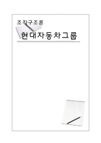 현대자동차의 조직구조-1