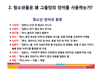 [청소년문화] 청소년 언어 문화-9