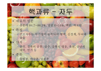 [식품재료학] 과일의 분류-20