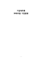 [기업재무론] SK 케미칼 기업합병-1