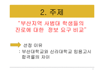 [정보추구행탱론] 부산지역 사범대 학생들의 진로에 대한 정보요구-4