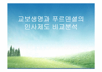 [인적자원관리] [인적자원관리] 교보생명보험 vs 푸르덴셜생명보험 인사제도비교분석-1