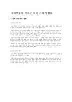 [재무관리] 금리변동이 끼치는 여러 가지 영향들-1