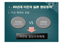 일본 정당 정치의 변동-90년대 이후 일본 국내 정치의 변화-3