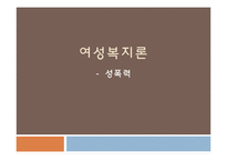 [여성복지] 성폭력 피해 현황과 개선방안-1