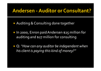 [회계원리] Arthur Andersen in the Enron Case(영문)-7