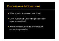 [회계원리] Arthur Andersen in the Enron Case(영문)-16
