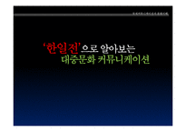 [국제커뮤니케이션과문화의이해] 한일전으로 알아보는 대중문화 커뮤니케이션-1