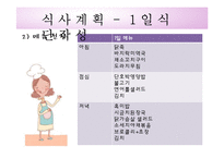 [식생활관리및실습] 식생활 설계(임신 후기 식생활)-10