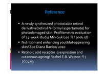 [화장품화학] 아티에이징(Retinol & Retinoic acid)(영문)-10