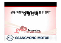 [경영전략] 쌍용자동차 기업정보+회생방안에 대한 PPT-1