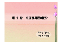 비교정치론 특성 ppt발표자료-1