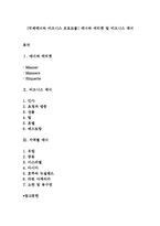 [국제매너와 비즈니스 프로토콜] 매너와 에티켓 및 비즈니스 매너-1