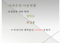 [관광개발론] 온천 관광 이용현황 실태 및 개선방안-6
