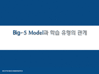 [조직행동론] Big-5 Model과 학습 유형의 관계-1