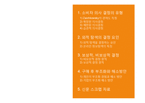 [소비자행동론] 소비자 의사 결졍 유형과 결정요인-1