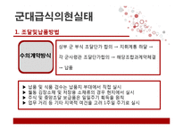 [외식 경영] 단체급식, 군대급식분석-군대급식의 현실태와 문제점, 해결방안-6