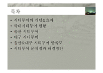 [여행사 경영론] 울산&대구 시티투어 현황과 발전방안-2