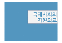 [국제정치학] 국제사회의 자원외교-1