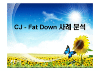 [마케팅] CJ 팻다운 Fat Down 사례 분석-1