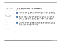 [경영학] 보험과 리스크관리-과거와 현재 생명보험 상품-7