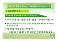 [행정관리론] 지식 관리론, 경쟁력 관리론-17