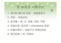 [식품과 건강] 암과 건강-6