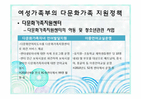 [사회복지론] 여성가족부, 청소년시설, 기업의 다문화가족 지원 현황-6