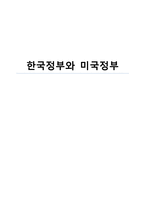 [사회과학] 한국정부와 미국정부 비교-1