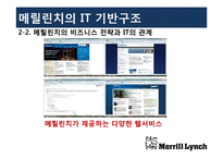 [경영정보시스템] 멜릴린치(Merrill Lynch)의 IT기반 구조-8