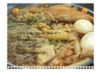[마케팅] 떡볶이 전문점 `포유` 마케팅 전략(영문)-2