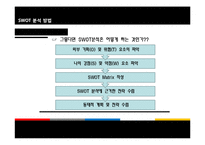 [경영학원론] SWOT-11