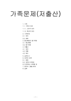 가족문제(저출산)-1
