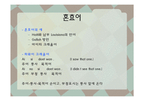 [언어와 사회] 언어의 다양성, 혼성어-20