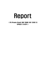 PB(Pravate Brand) 제품 범람에 따른 문제점 및 대책방안 조사분석-1
