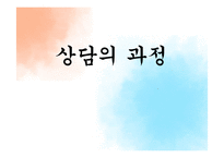 상담의 과정 레포트-1