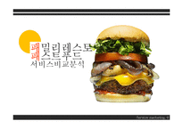 [서비스마케팅] 패밀리 레스토랑 & 패스트푸드 서비스 비교, 분석-1