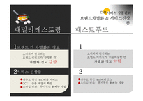 [서비스마케팅] 패밀리 레스토랑 & 패스트푸드 서비스 비교, 분석-8