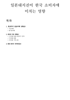 일본대지진이 한국 소비자에 미치는 영향-1