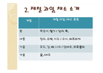 [식품영양] 제철 과일, 채소의 효능-6