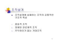[조직론] 조직과구조 발표레포트-10