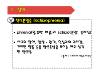 [정신건강론] 정신분열증의 증상, 치료와 사례-3