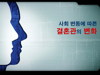 [사회변동론] 사회 변동에 따른 결혼관의 변화-1