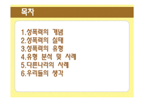 [성의 담론] 성폭력 유형분석 및 사례 조사-2